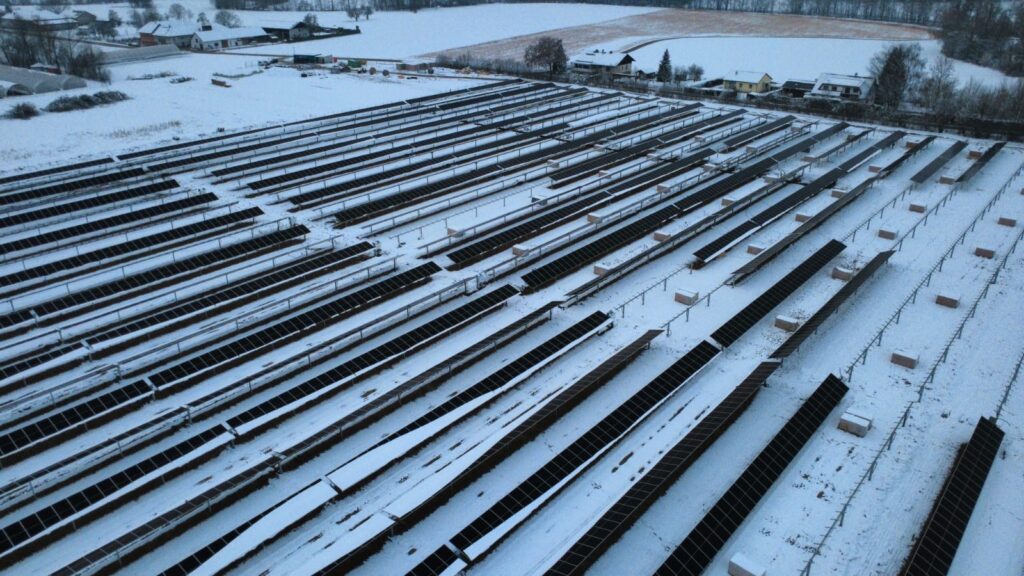 Overview of the Austria 6MW solar tracker project in progress